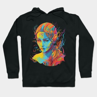 Abstract Psychedelic Woman Hoodie